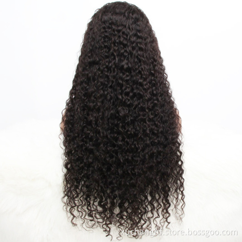 Peruvian Lace Front Wigs Natural Curly Full Lace Human Hair Wig For Black Women Glueless Cuticle Aligned Lace Frontal Wigs